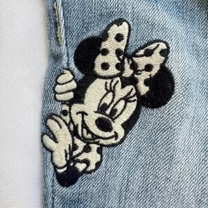 Disney Gap Girls 2T Jean Leggings Mickey Minnie Mouse Embroidered Stretch Denim